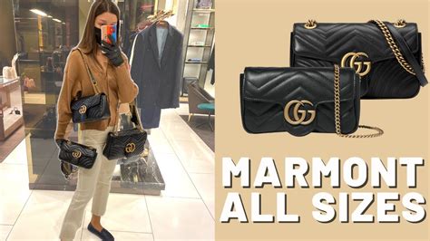 gucci marmont velvet size comparison|gucci marmont suede bag.